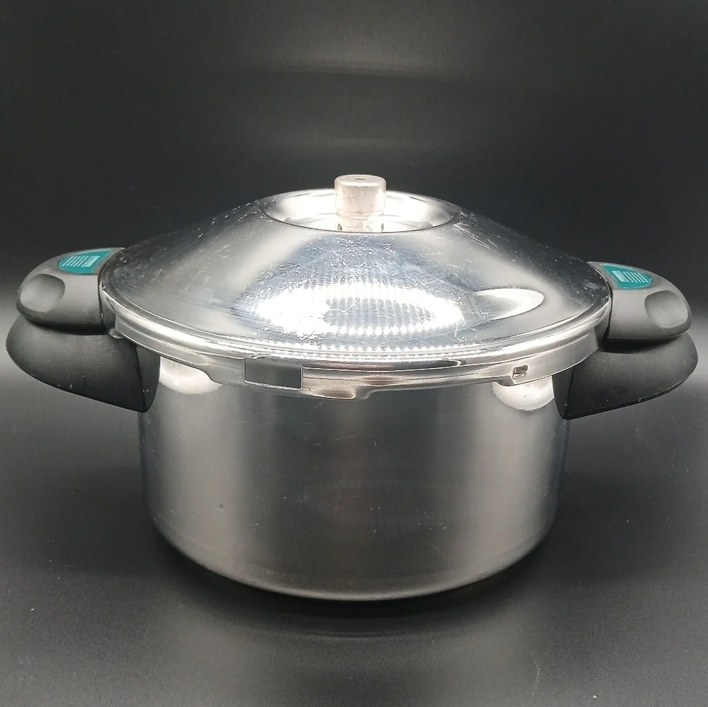 KUHN RIKON Duromatic Supreme Stainless Steel Pressure Cooker with Side Grip 4L‌